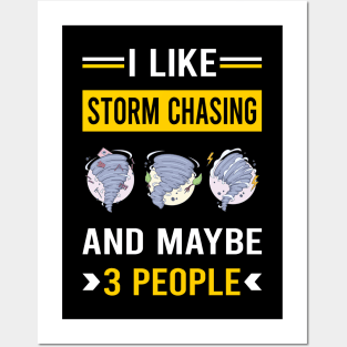 3 People Storm Chasing Chaser Stormchasing Stormchaser Posters and Art